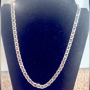 San Tropez 14k White Gold Plated (GP) 3 piece chain set